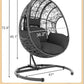 Oversized Hanging Egg Chair with Cushions