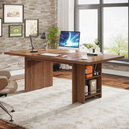 Modern Simple Thickened Wood Executive Desk