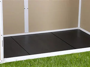 Resin Storage Shed with Floor, Window, and Double Lockable Doors