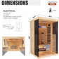 Full Spectrum Infrared Sauna with Resonance Speaker