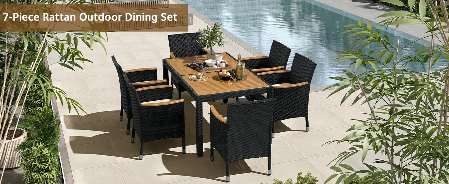 Rattan Outdoor Dining Set