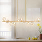 Modern Linear Bubble Chandelier