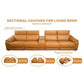 Modern Morocco 4-Seat Power Reclining Sectional Sofa