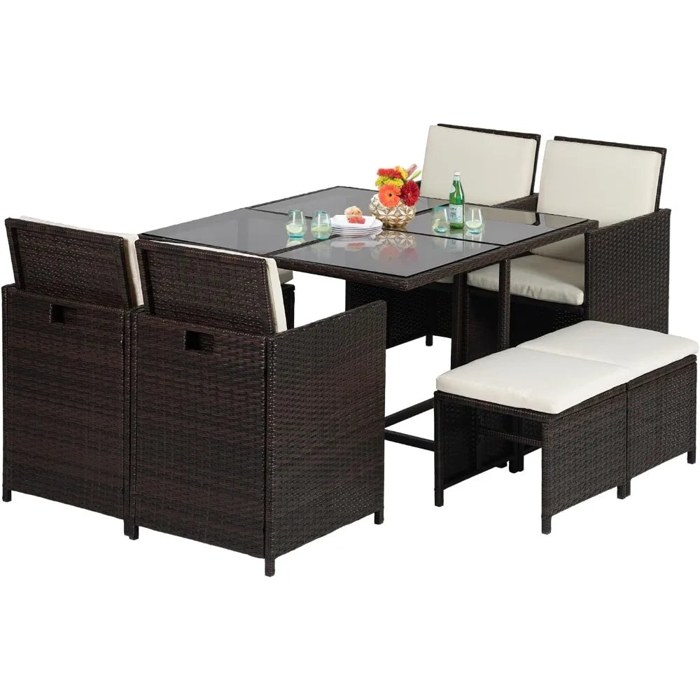 Rattan Patio Dining Set