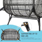 Loveseat Egg Chair with Ottomans and Cushions