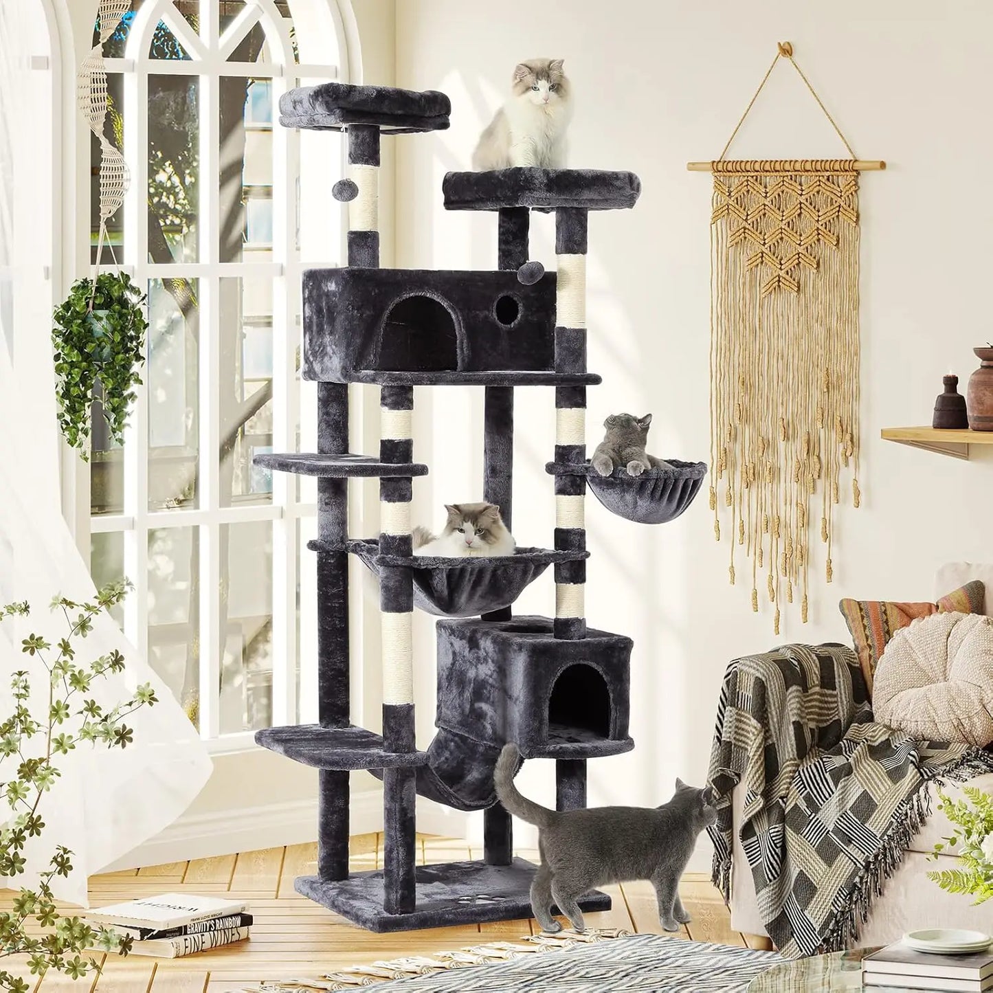 76" Cat Tree Tower