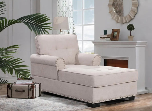 Modern Upholstered Chaise Lounge
