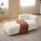 Modern Minimalist Boucle Chaise Lounge Chair