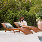 Acacia Wood Chaise Lounge