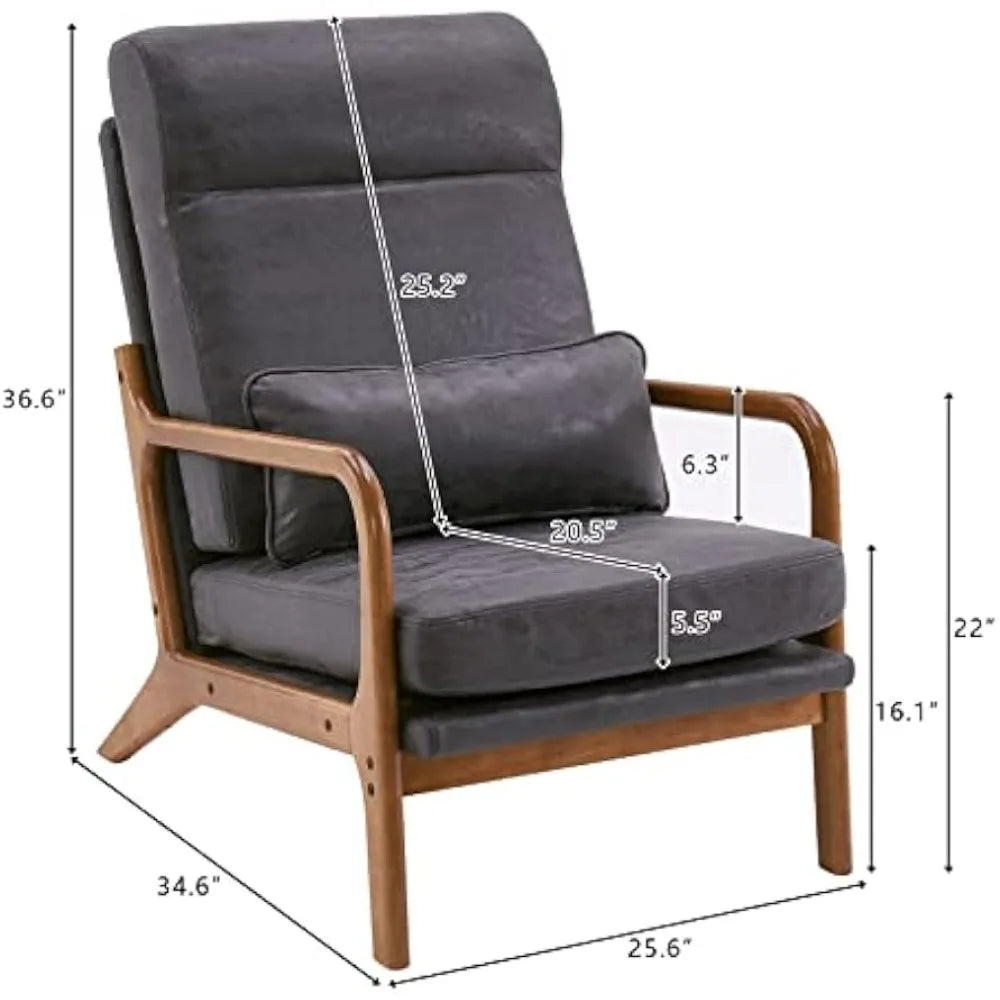 Modern Accent Chair with Pillow