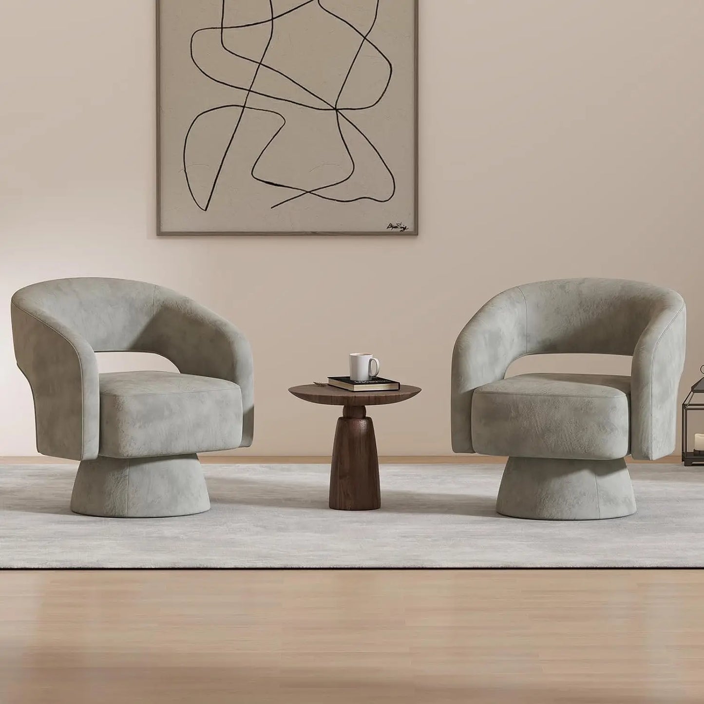 Park Avenue™ Velvet Barrel Chair