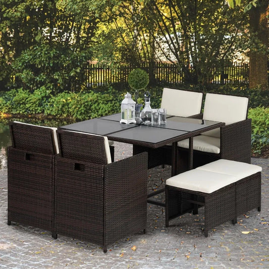 Rattan Patio Dining Set