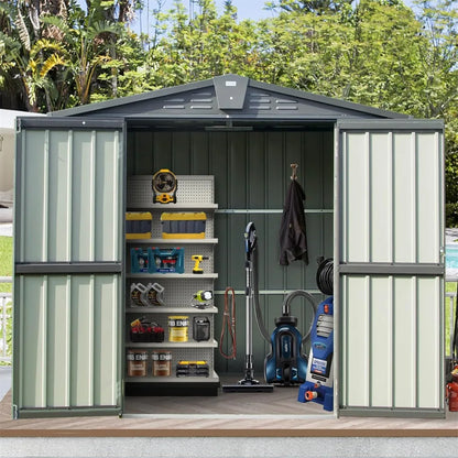 Outdoor Storage Shed with Lock and Vents