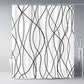 Modern Gradient Stripe Shower Curtain with Hooks