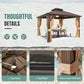 Gazebo with Curtain and Netting
