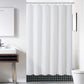 Heavy Duty Solid Shower Curtain with Hooks