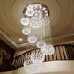 Spiral Solar System Crystal Chandelier