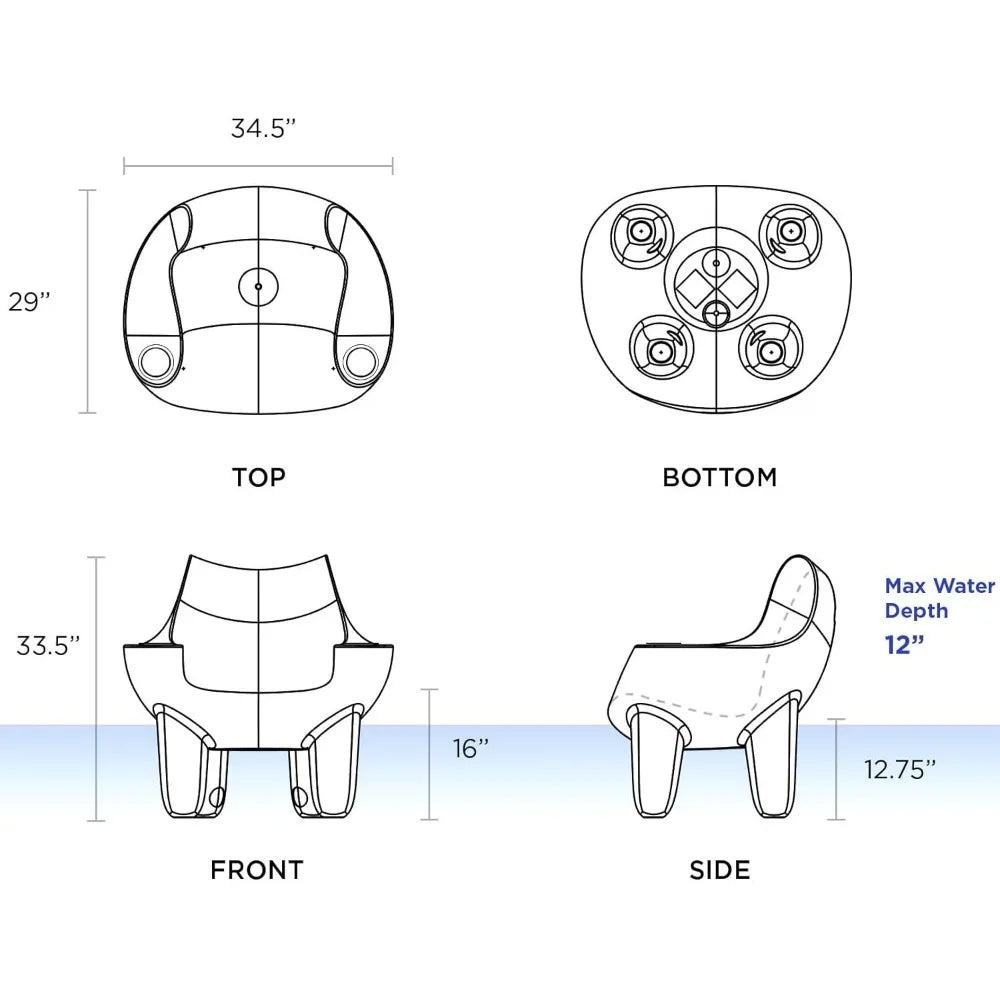 In-Pool Bask Lounge Chair