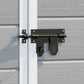 Resin Storage Shed with Vent, Window, Floor, and Lockable Doors