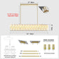 Modern Gold Crystal Chandelier