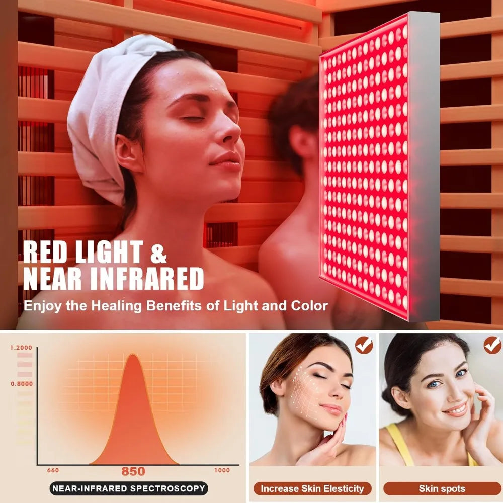 Full Spectrum Infrared Sauna with Resonance Speaker