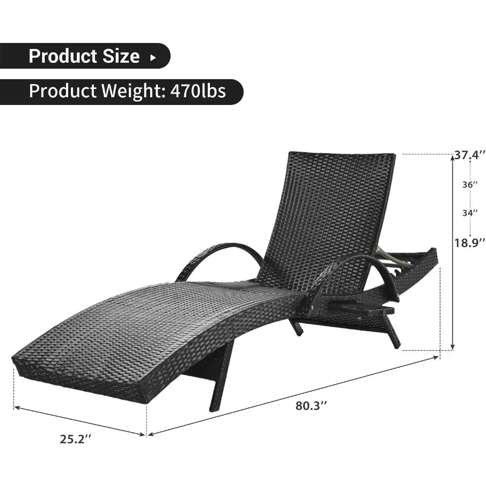 Wicker Chaise Lounge Chairs