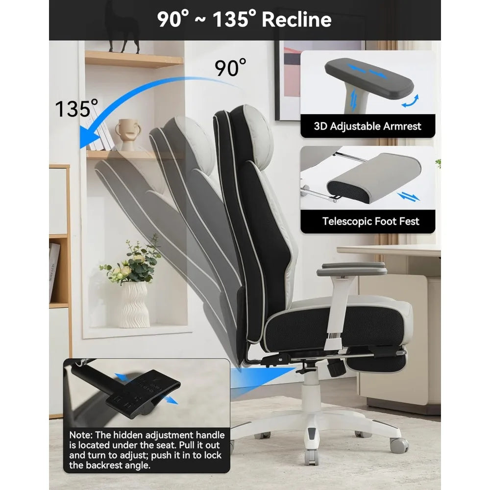 Ergonomic Leather Executive Office Chair