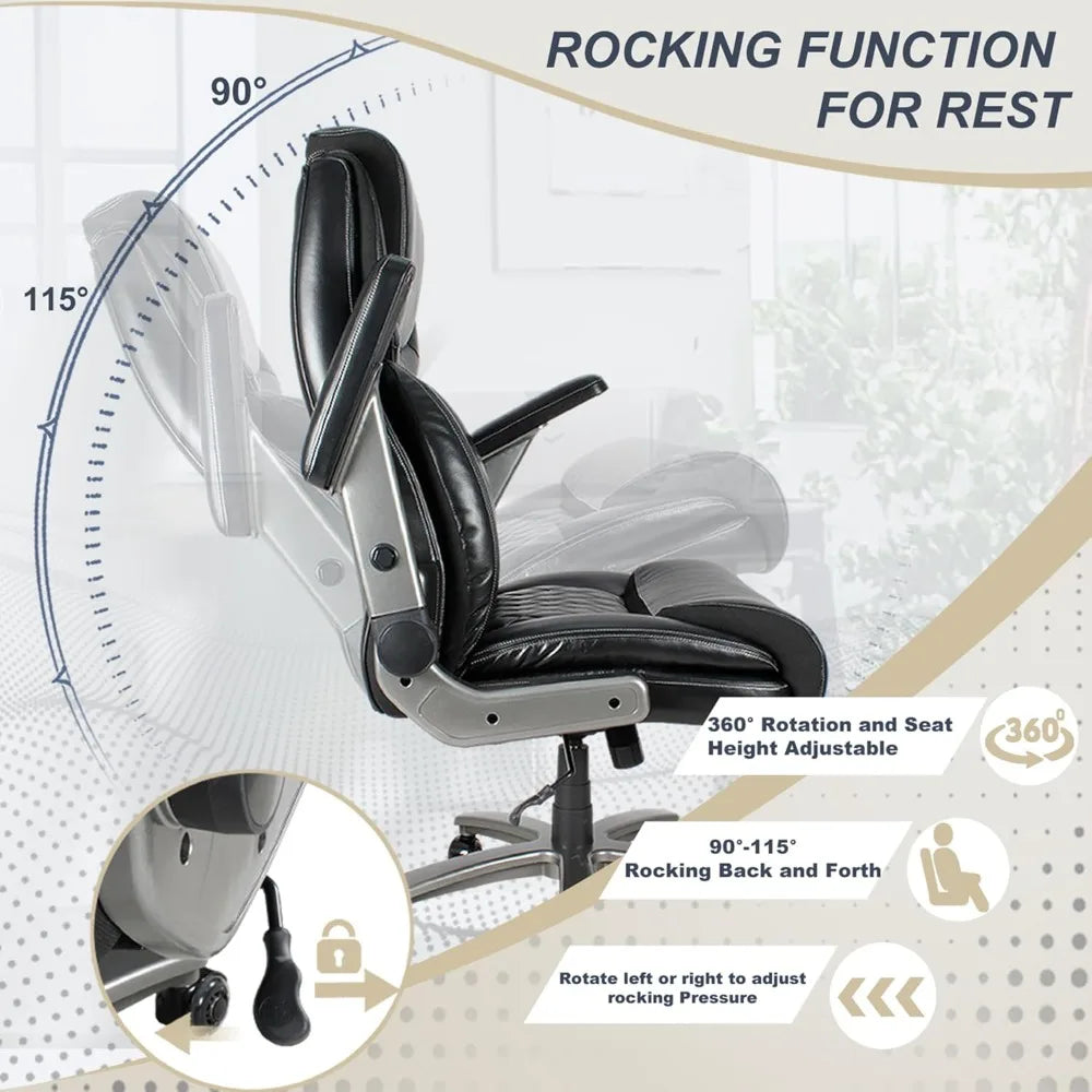 Faux Leather Upholstery Executive Office Chair