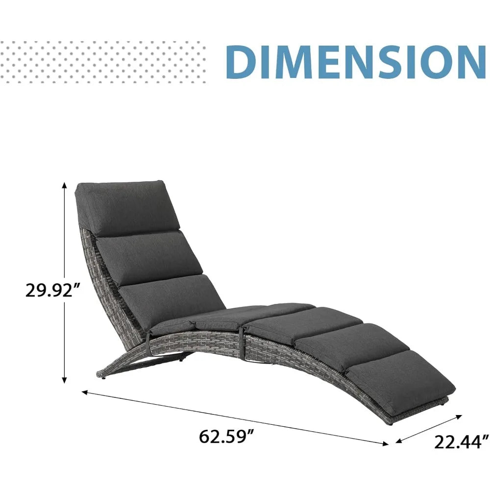 Patio Chaise Lounge Chairs with Cushion