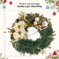Flower Bowknot, Pine Cone Garland Wreath