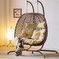 Wicker Hammock Double Swing Chair with Cushions