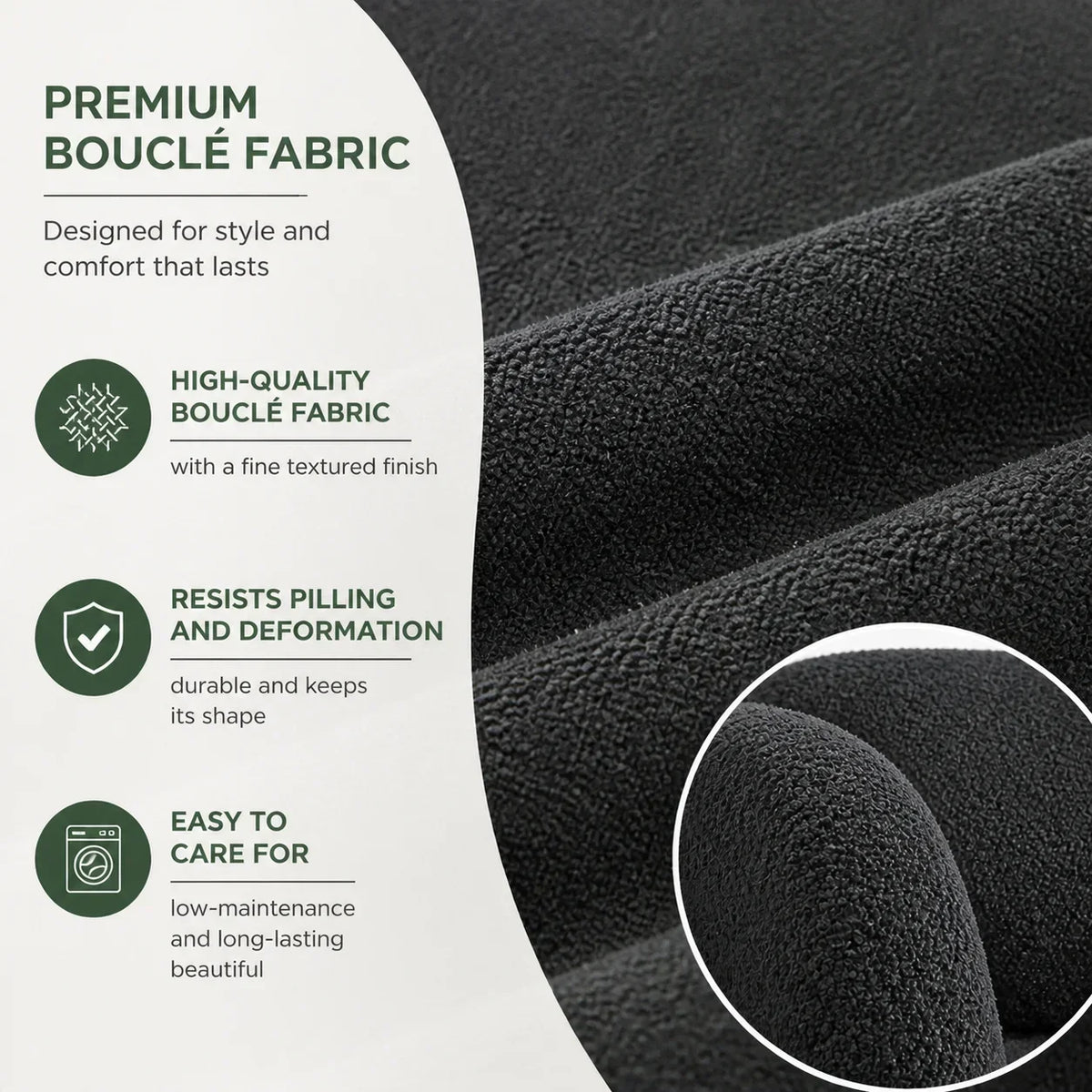 Modern Bouclé Cloud Lounge Chair