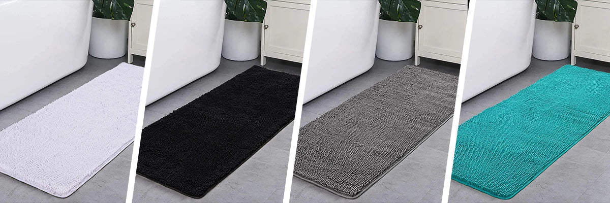 Non-Slip Super Absorbent Smooth Chenille Bath Mat