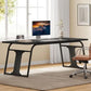 Modern Simple Executive Desk with Sturdy Metal Base