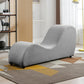 Sleek Curved Chaise Lounge