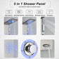 Modern Stainless Steel LED Shower Panel Full System Set