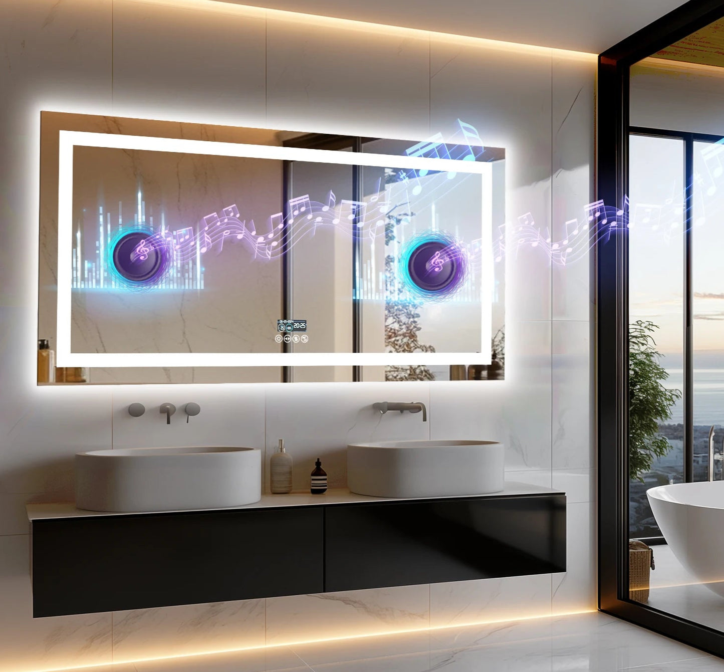 Smart Intelligent Technology Function LED Vanity Mirror