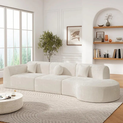 Modern Cloud Sectional Couch with Pillow