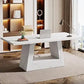 Modern Wooden Faux Marble Executive Desk