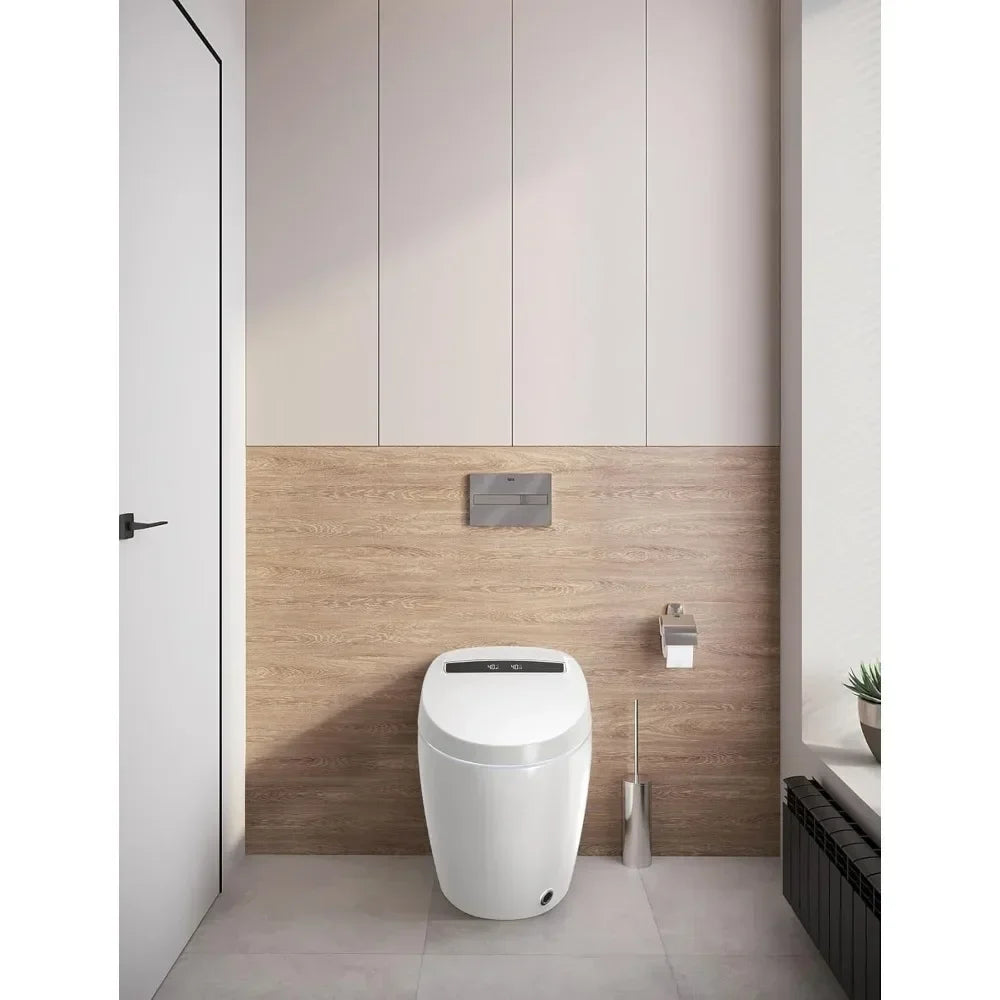 LOUPUSUO Smart Tankless Toilet with Bidet and Auto Built-In