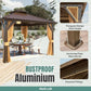 Gazebo with Curtain and Netting