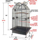 Large Elegant Stylish and Durable Wrought Iron Bird Cage