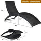 Wicker Pool Lounger with Cushion