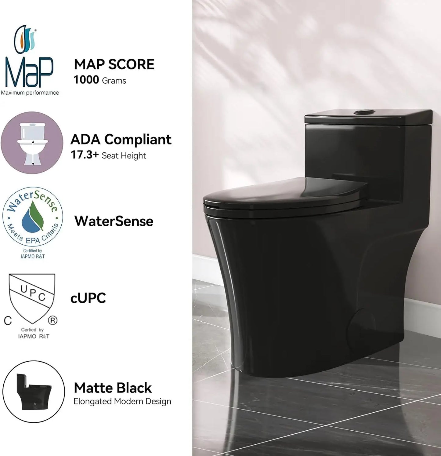 Horow® Compact One Piece Toilet