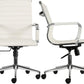 Modern Mid Back Ribbed Swivel Chair
