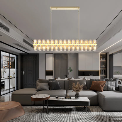 Modern Gold Crystal Chandelier
