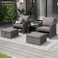 Wicker Rattan Patio Furniture Set