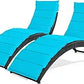 Wicker Pool Lounger with Cushion