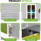 Resin Storage Shed with Vent, Window, Floor, and Lockable Doors