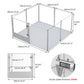 Transparent Acrylic Dog Playpen with Waterproof Pad